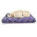 Retro Pet Bed Squares from Vectorel Stripes Tartan Design Classic Art Chew Resistant Pad for Dogs and Cats Cushion with Removable Cover 24 x 39 Blue Violet Lilac by Ambesonne