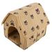 Heat Preservation Foldable Dog BedCat House Pet House Efficient For Dog Home Cat Outdoors Brown