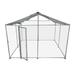 KARMAS PRODUCT Large Outdoor Dog Kennel Pet Playpen Dog Kennel for Training Chain-Link Mesh Sidewalls Lockable Single Door