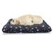 Space Pet Bed Alien Planets with Shooting Stars and Polka Dots Galaxy Heavenly Bodies Asteroid Chew Resistant Pad for Dogs and Cats Cushion with Removable Cover 24 x 39 Multicolor by Ambesonne