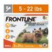 FRONTLINEÂ® Plus for Dogs Flea and Tick Treatment Small Dog 5-22 lbs Orange Box 8 CT