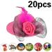 20 Pcs Chicken Helmet for Hens Mini Hat Chicken Accessories Funny Parrot Hats Small Pet Hats Small Pet Hat for Chicken Bird Duck Small Reptile Animal Costume