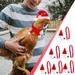 Tarmeek Christmas Decorations 12 Pieces Christmas Pet Chicken Hat Scarf Mini Red Santa Hat And Scarf Xmas Pet Rabbit Hats With Adjust Chin Strap For Hens Rabbit Christmas Holiday Xmas Tree Ornaments