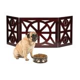 Etna 3 Panel Pet Gate - Trifold Wagon Wheel Dog Gate for Stairs - 48 W x 19 H