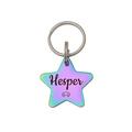 Dog Tag - Star Dog Tag - Dog Tags for Dogs Personalized - Engraved Dog Tag - Cute Dog Tag - Stat Dog Tag for Dogs[Rainbow L Only front engraving]