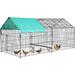 87â€� x 41â€� Large Chicken Coop for Chickens Walk in Metal Chicken Fence Outdoor Wire Chicken Pens and Cages Exercise Chicken Cage Pet Enclosure Pet Playpen for Rabbits Chickens Cats