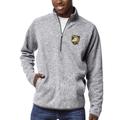 Men's League Collegiate Wear Heather Gray Army Black Knights Saranac Raglan Quarter-Zip Jacket