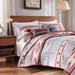 Kiva Western Boho Quilt And Pillow Sham Set by Greenland Home Fashions in Stone (Size 3PC FULL/QU)