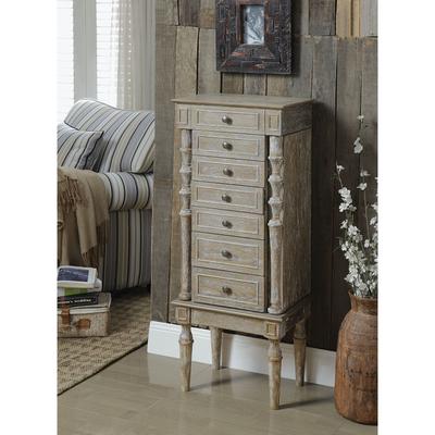 Jewelry Armoire by Acme in Weathered Oak