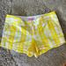 Lilly Pulitzer Shorts | Lilly Pulitzer Seersucker Shorts, 3 Inch Inseam, Used But Great Condition. | Color: Yellow | Size: 8