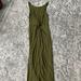 Anthropologie Dresses | Hd In Paris Twist Front Midi Dress In Green Xxs | Color: Green | Size: Xxs