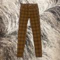 American Eagle Outfitters Jeans | American Eagle Plaid Jegging Size 2 | Color: Black/Brown | Size: 2