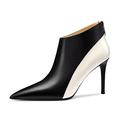 Castamere Women Stiletto High Heel Pointed Toe Ankle Boots Short Bootie Zipper Slip-on Party Office Dress Boots Black Multicolor 7.5 UK