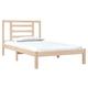 vidaXL Solid Wood Pine Bed Frame Home Bedroom Furniture Decorative Wooden Platform Bed Base Frame Bedstead Mattress Foundation 90x200 cm