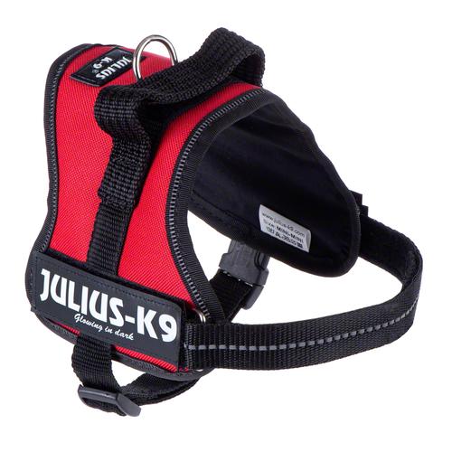 JULIUS-K9® Powergeschirr rot Größe Mini: 49 - 67 cm Brustumfang Hund