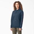 Dickies Women's Water Repellent Sleeve Logo Hoodie - Navy Heather Size 2Xl (FW202)