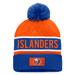 Men's Fanatics Branded Royal/Orange New York Islanders Authentic Pro Rink Cuffed Knit Hat with Pom