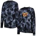 Women's MSX by Michael Strahan Black Washington Commanders Bailey Tie-Dye Pullover Sweatshirt