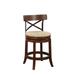 "24"" Myrtle Swivel Counter Stool (Mahogany) - Boraam Industries 76824"