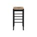 "29"" Square Rush Barstool (Black) - Boraam Industries 94929"