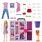 Barbie Armadio dei Sogni Playset con bambola bionda, largo più di 60 cm, 15+ aree per riporre gli accessori, specchio