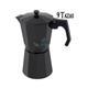 Cafetière à induction en aluminium noir 9 tasses