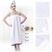 Women s Bath Wrap Set Adjustable Bathing Bathrobe and Hair Drying Cap Spa Strapless Shower Towel Kits 35.4 inch/90cm Length Wrap Bath Towel Spa Wrap Towel