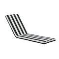 Outdoor Lounge Chair Cushion Replacement Patio Funiture Seat Cushion Chaise Lounge Cushion Thick Comfortable Reclining Lounge Portable Chaise Cushion for Indoor/Outdoor Patio Furniture Black White