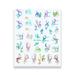 Boho Totem Nail Art Sticker Colorful Pattern Decorative Decals for Nail Art DIY