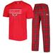 "Men's Concepts Sport Red/Black Chicago Bulls Badge T-Shirt & Pajama Pants Sleep Set"