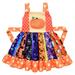 Girls Cute Casual Dress Pumpkin Halloween Fancy Dress Outfits