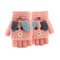 TAIAOJING Kids Winter Warm Windproof Outdoor Sports Gloves Mitten Winter Convertible Warm Knit Top Fingerless Gloves Flip Baby Soft Kids Baby Care