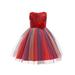 Peyakidsaa Kids Girls Princess Dresses Lace Flower Sleeveless Formal Party Evening Dress 3-10 Years