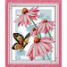 Cross Stitch Kits Pre-Printed Cross Stiching Stamped Cross Stitch Kit 14CT DIY Art Crafts for Beginners Butterflies Love Flowers H590