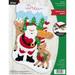 Bucilla Felt Applique DIY Holiday Stocking Kit North Pole Santa 18