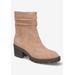 Women's Baina Bootie by Bella Vita in Almond Suede Leather (Size 11 M)