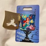 Disney Other | Disney Music To My Ears Little Mermaid Pin | Color: Blue/Purple | Size: Os