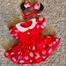 Disney Dresses | Disney Minnie Mouse Dress/Costume | Color: Red/White | Size: 0-3mb