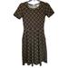 Lularoe Dresses | Lula Roe Women's Size Xsmall Mini Dress Geometric Design. Lnc. | Color: Black/Brown | Size: Xs