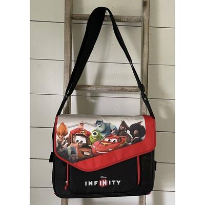 Disney Video Games & Consoles | Disney Infinity Play Zone Shoulder Strap Carrying Case Bag Roll Out Mat Storage | Color: Black/Red | Size: Os