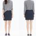 Madewell Skirts | Madewell Gamine Gray Wool Mini Skirt With Leather Trim | Color: Gray | Size: 2