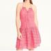 J. Crew Dresses | J Crew New Anguilla Mini Halter Dress In Eyelet Pink Covered Buttons | Color: Pink | Size: 16