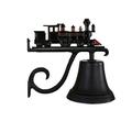 Montague Metal Products Inc. Cast Train Bell Metal | 12 H x 12.5 W x 7.75 D in | Wayfair CB-1-12-NC