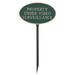 Montague Metal Products Inc. Small Oval Property Under Video Surveillance Statement Plaque Sign w/ Lawn Stake Metal | 6 H x 10 W x 0.25 D in | Wayfair