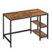 Williston Forge Robichaux Reversible Desk Wood/Metal in Black/Brown | 29.5 H x 47.2 W x 23.6 D in | Wayfair EA4C6A5BB18C4B6A8D4D5988FA04469E