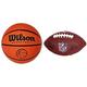 Wilson Mic Basketballball & American Football, NFL Team Mini Micro, Freizeitspieler und Sammler, Gummi, F1637, Größe Mini, Braun