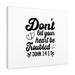 Scripture Walls Don t Let Your Heart Be Troubled John 14:1 Bible Verse Canvas Christian Wall Art Ready to Hang Unframed