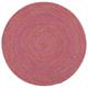 SAFAVIEH Braided Isidor Abstract Distressed Area Rug Red/Yellow 4 x 4 Round