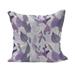 Floral Fluffy Throw Pillow Cushion Cover Foliage Leaves in Purple Tones Soft Leafage Vintage Abstract Nature Plants Decorative Square Pillow Case 16 x 16 Lavender Lilac Beige by Ambesonne