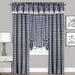 Sweet Home Collection Buffalo Check Assorted Cotton-blended Window Panel - 63x43 Navy